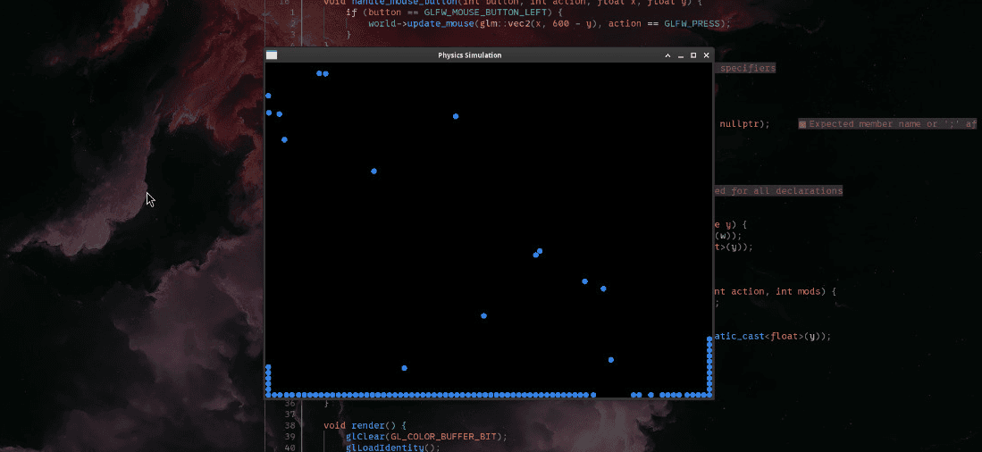 Verlet Integration Particle Physics Simulation